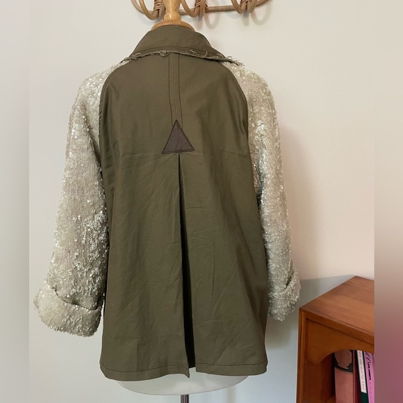 Hei Hei by Anthropologie Sequin Distressed Double Breasted Jacket - Picture 4 of 11